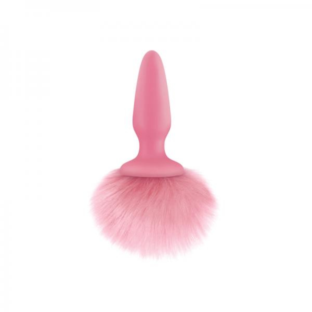 Bunny Tails Pink Silicone Butt Plug - Ns Novelties