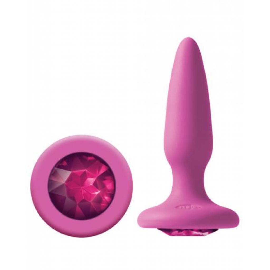 Glams Mini Butt Plug with Pink Gem