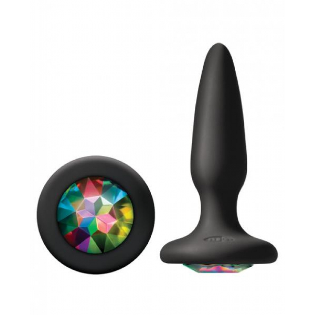 Glams Mini Butt Plug Rainbow Gem - Ns Novelties