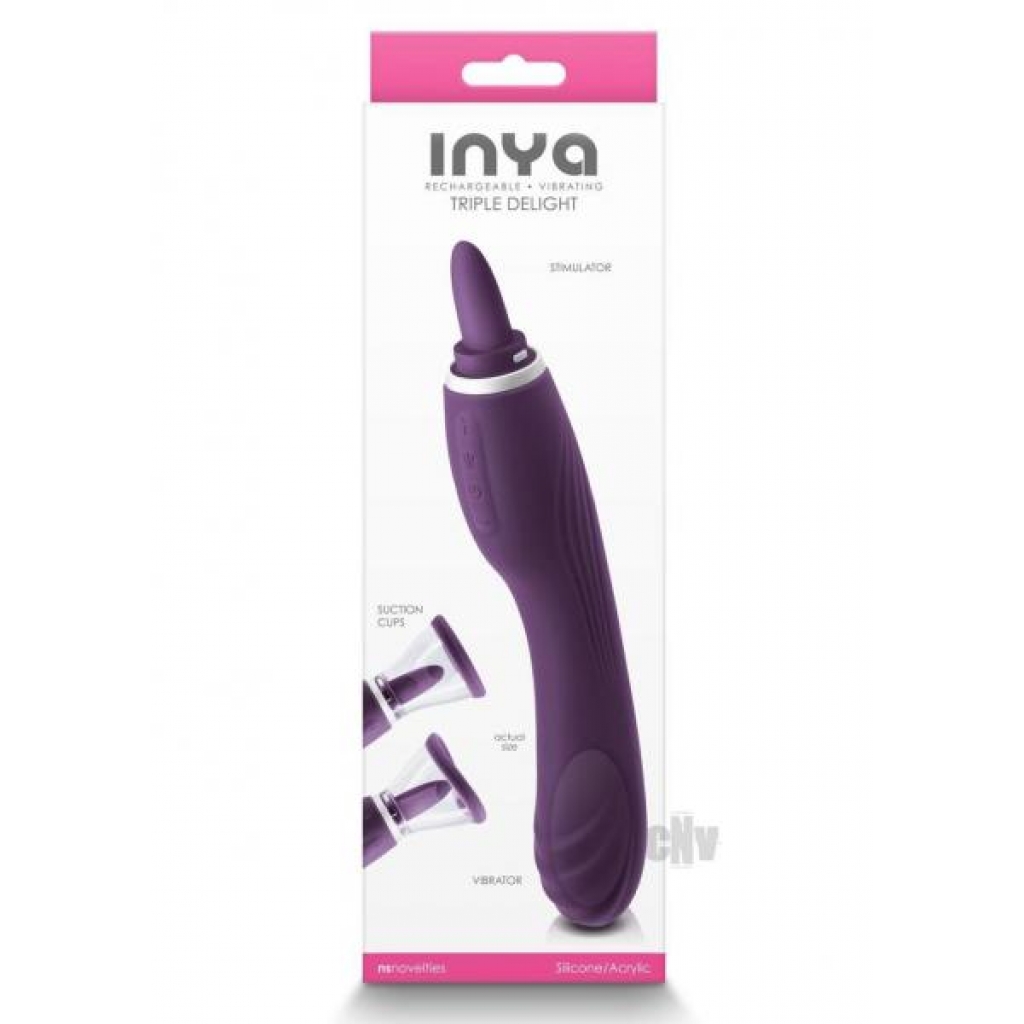 Inya Triple Delight Purple - Versatile Vibrator