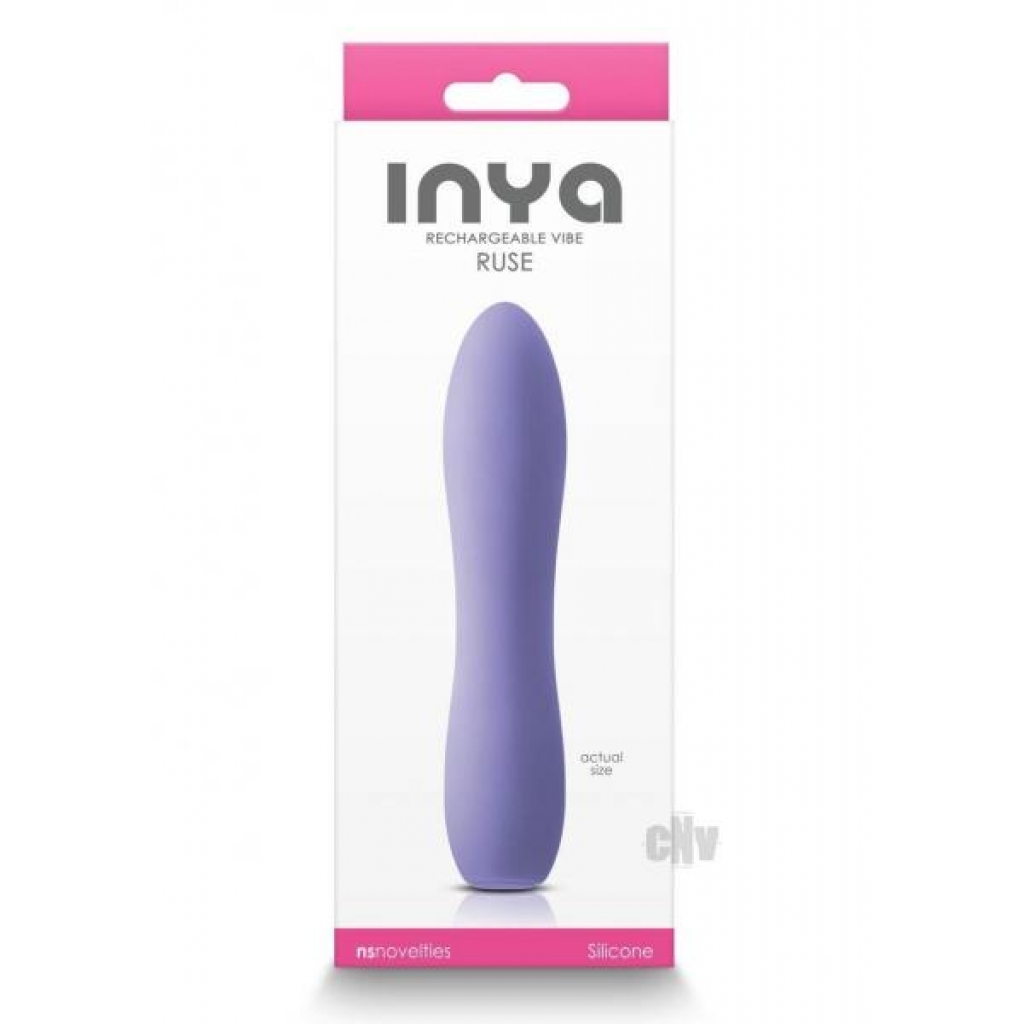 Inya Ruse: Discreet Silicone Vibrator - Purple