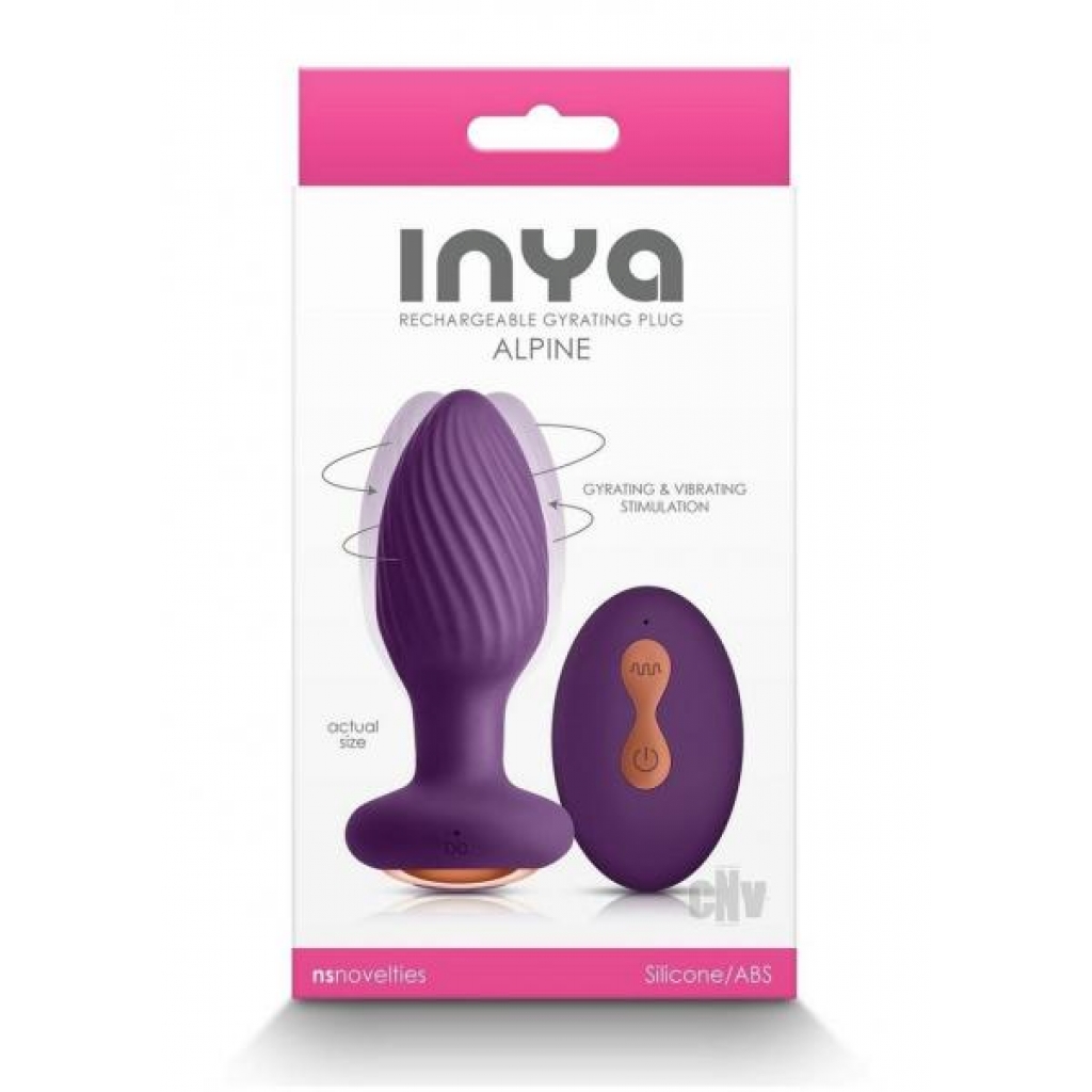 Inya Alpine Purple - Remote-Controlled Gyrating Butt Plug