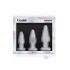 Crystal Glass Anal Trainer Tapered Kit Clear - Ns Novelties