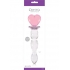 Crystal Heart Of Glass Wand and Vase - Pink - Ns Novelties