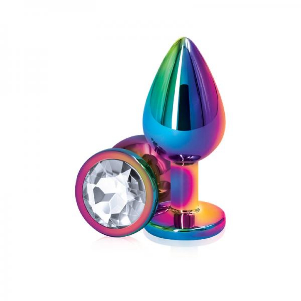 Rear Assets Multicolor Anal Toy - Clear