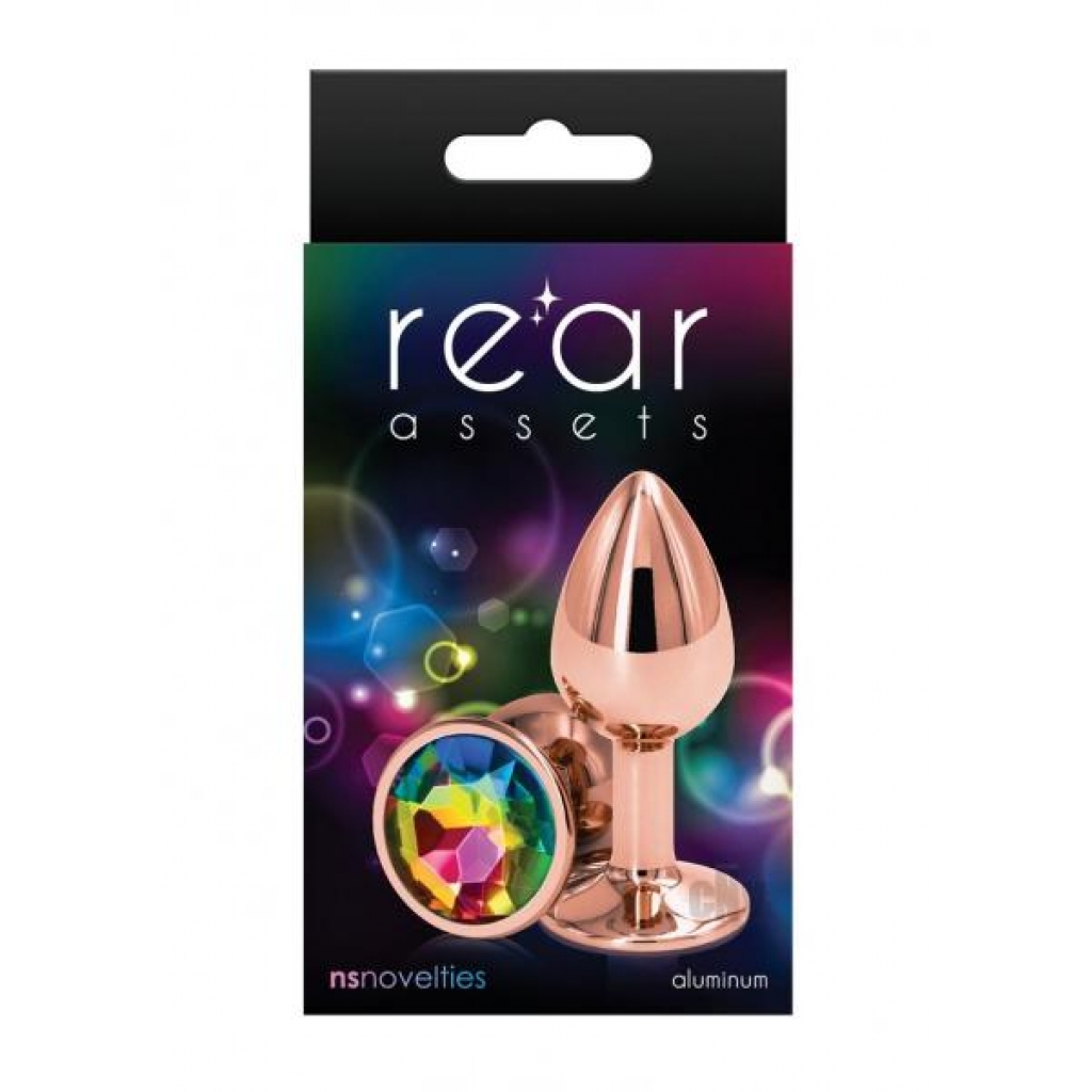 Lightweight Chrome-Plated Anal Toys - Rear Assets Rose Gold