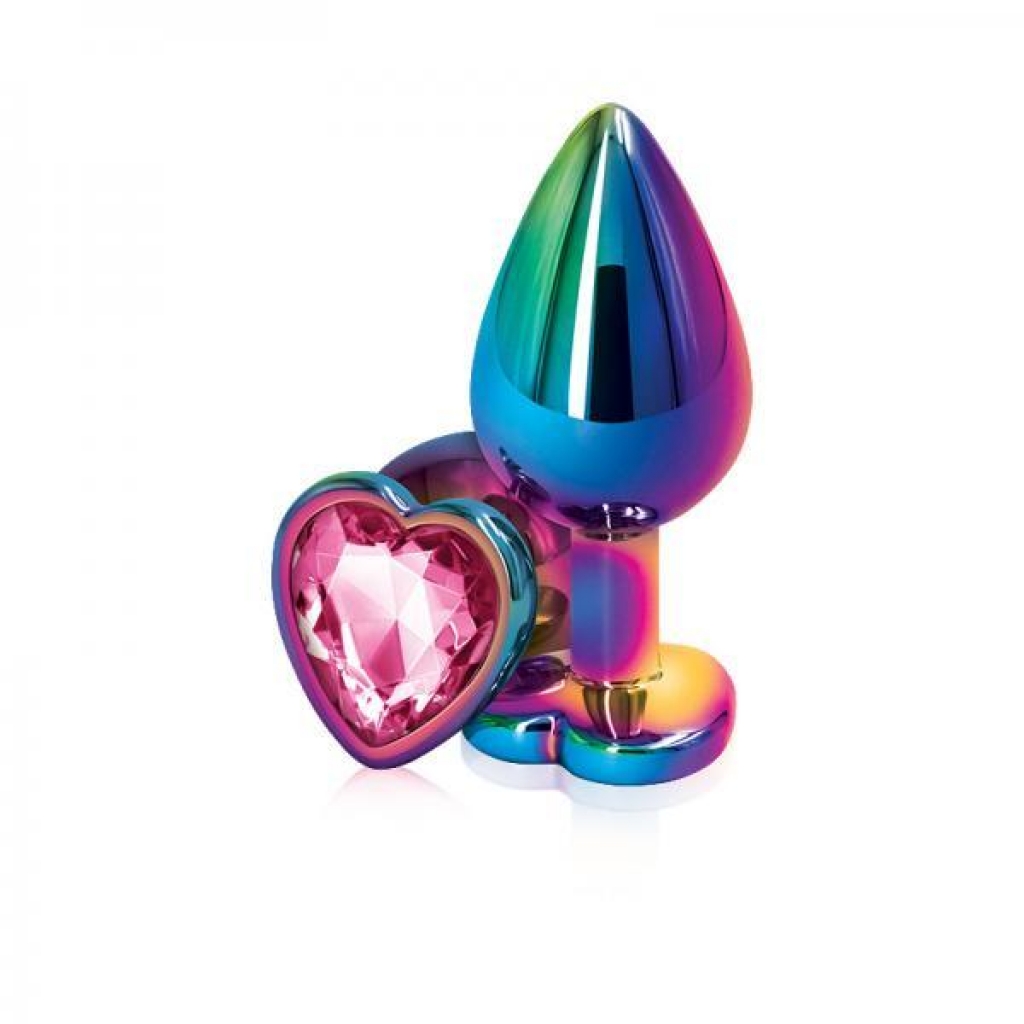 Rear Assets Multicolor Heart Med Pink - Ns Novelties