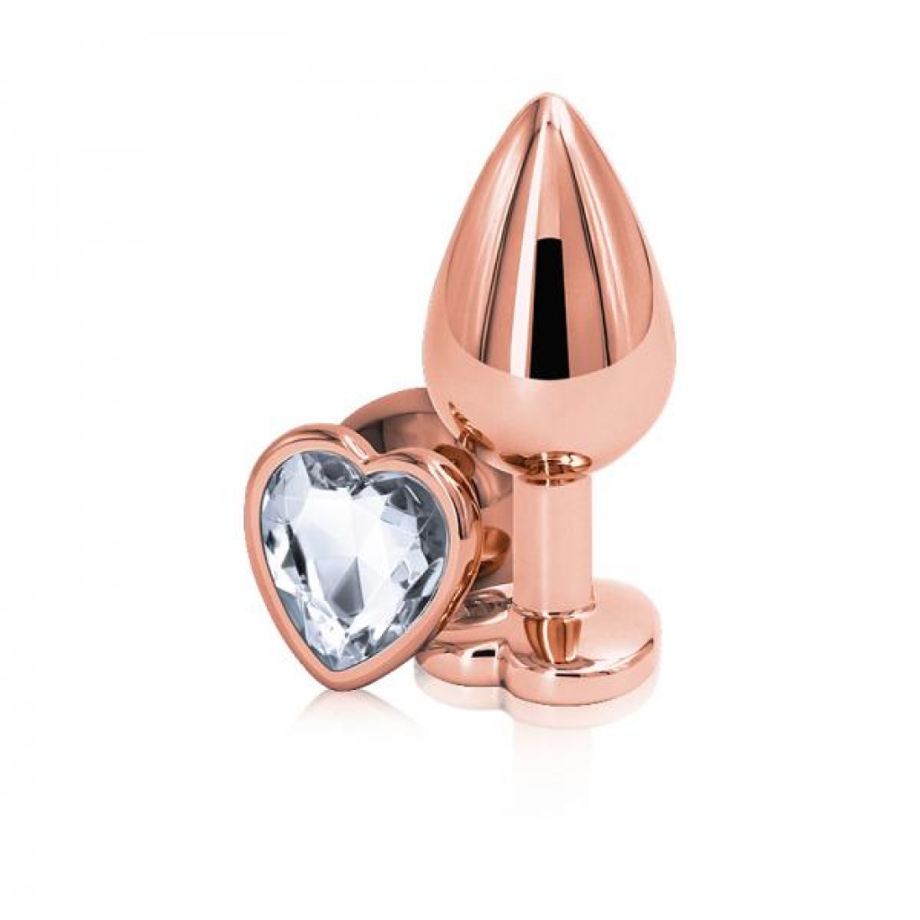 Rose Gold Heart Anal Toys for Visual and Sensual Excitement