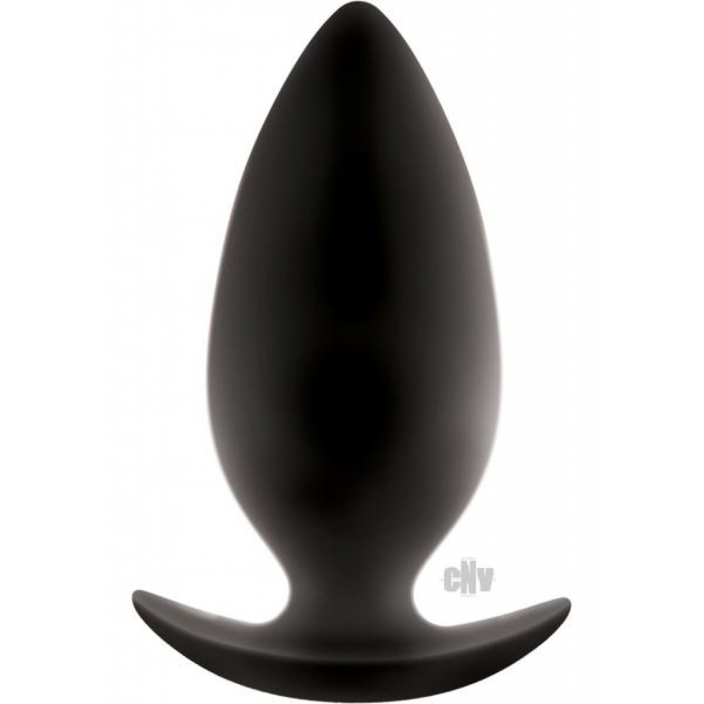 Renegade Spades Large Black Butt Plug - Ns Novelties