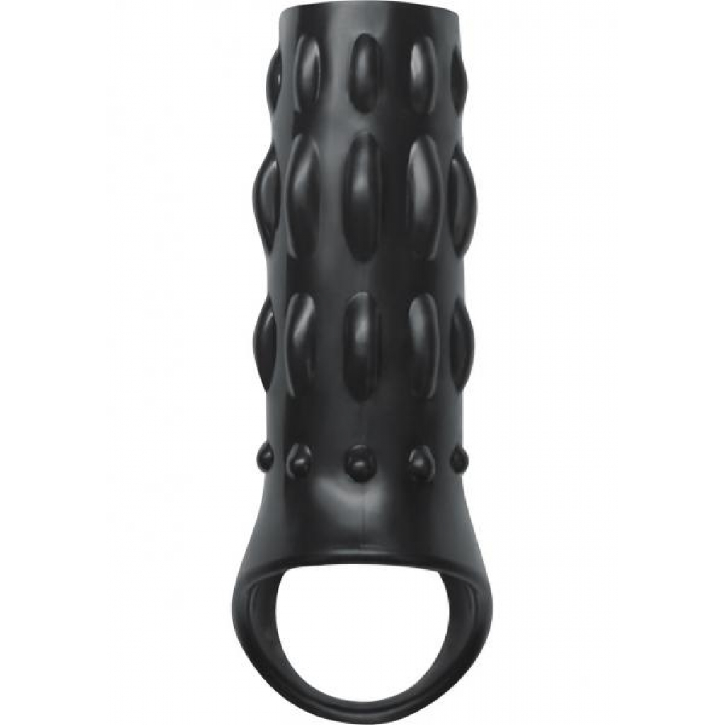 Reversible Power Cage Jelly Sleeve - Black - Ns Novelties