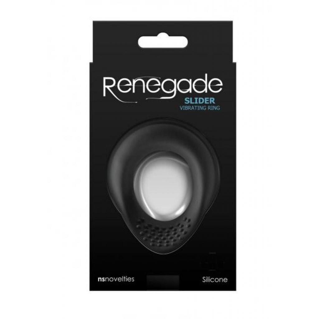 Renegade Slider Vibrating Cock Ring - Black