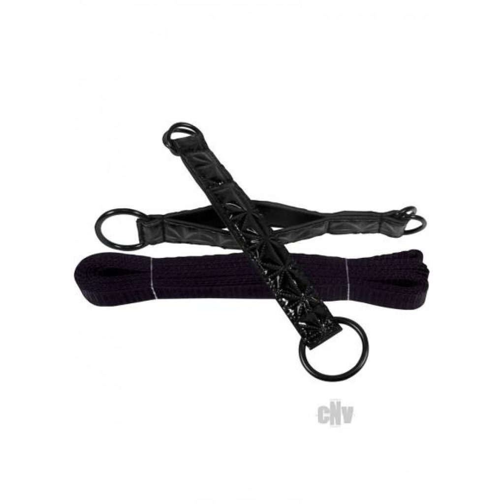 Sinful Bed Restraint Straps Black - Ns Novelties