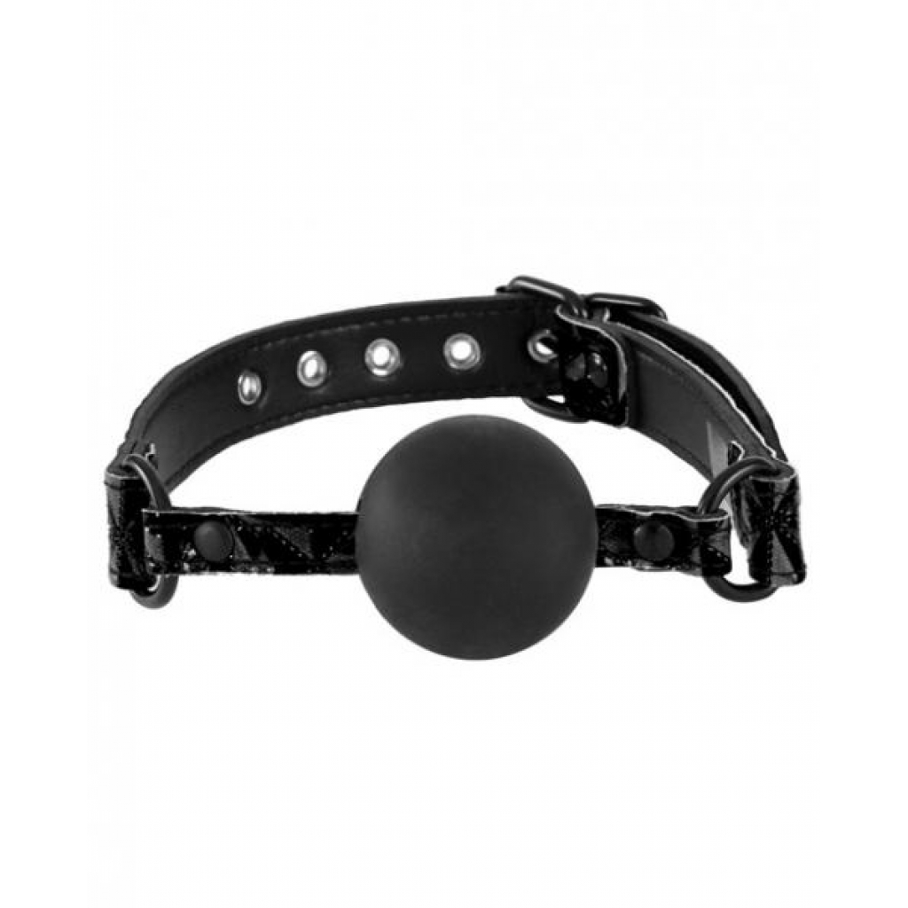 Sinful Soft Silicone Gag O/S Black - Ns Novelties