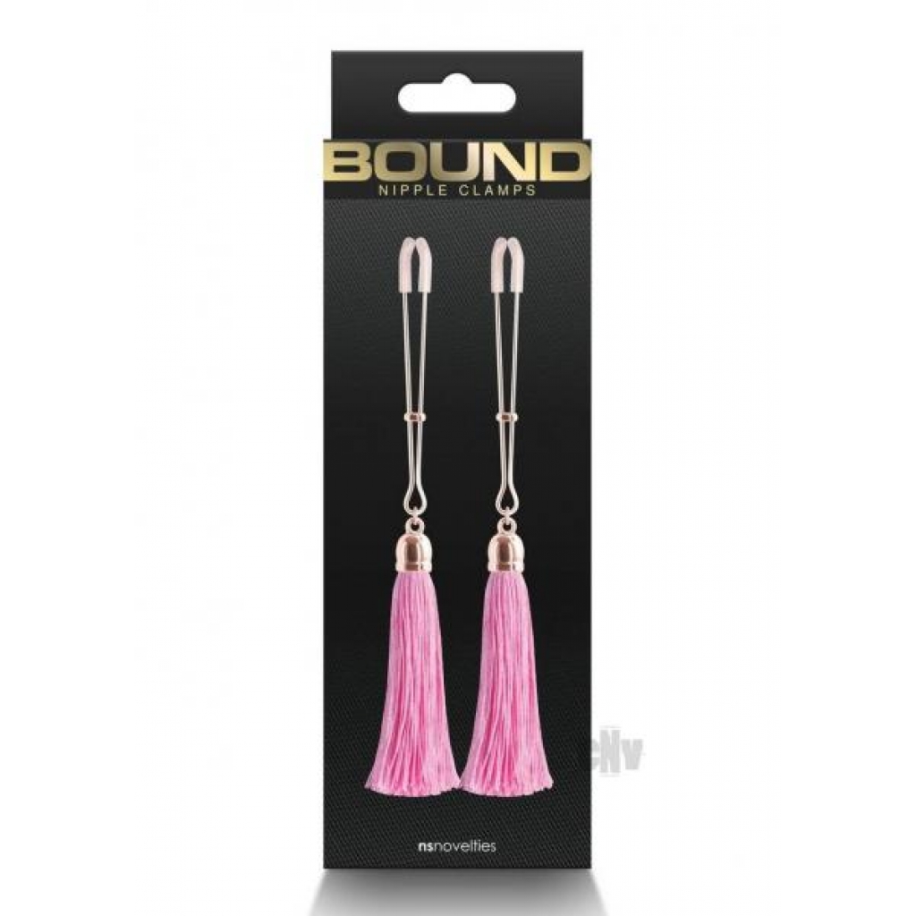 Bound Nipple Clamps T1 Rose Gld/pnk - New Sensations