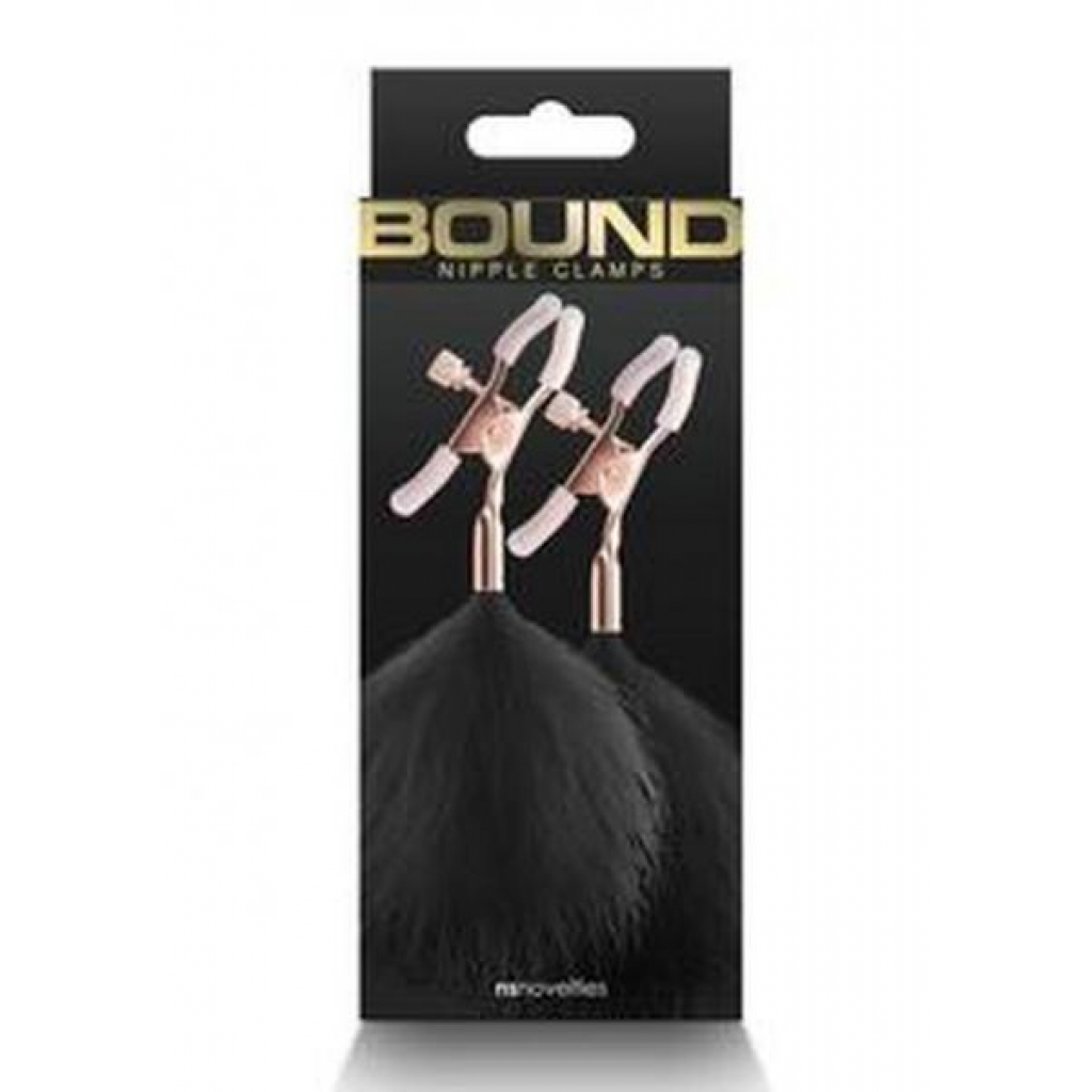 Bound Nipple Clamps F1 Rose Gld/blk - New Sensations