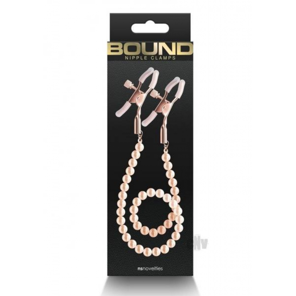 Bound Nipple Clamps Dc1 Rose Gld - New Sensations