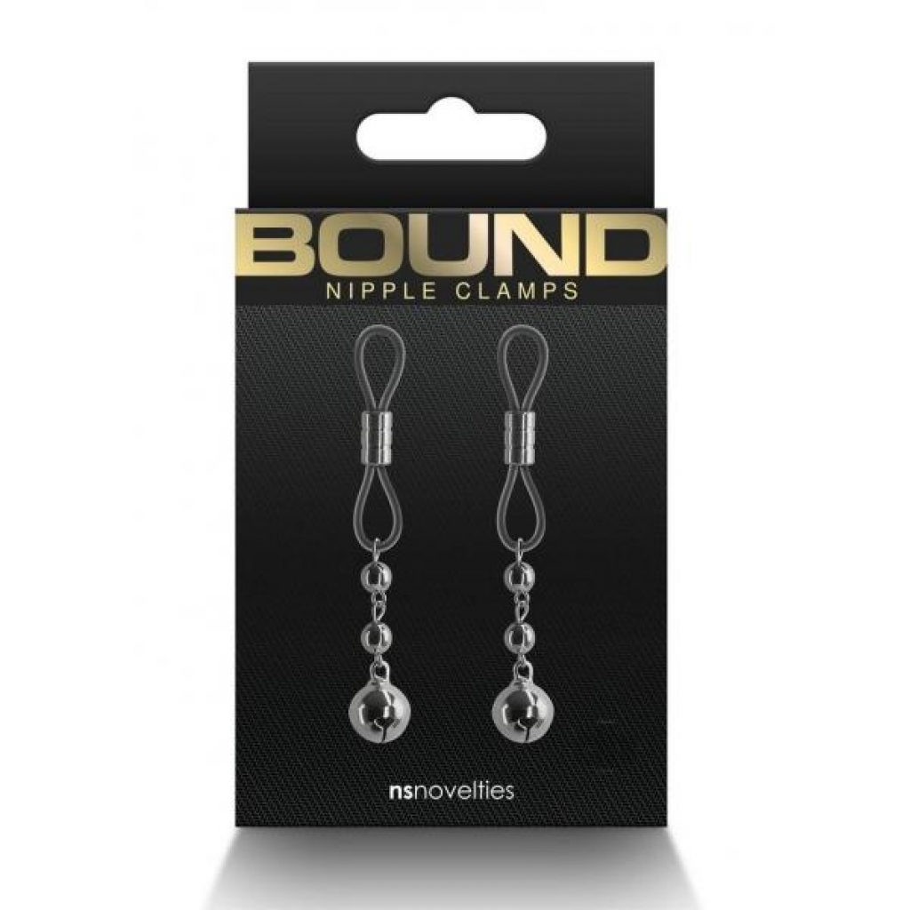 Bound Nipple Clamps D1 Gunmetal - New Sensations