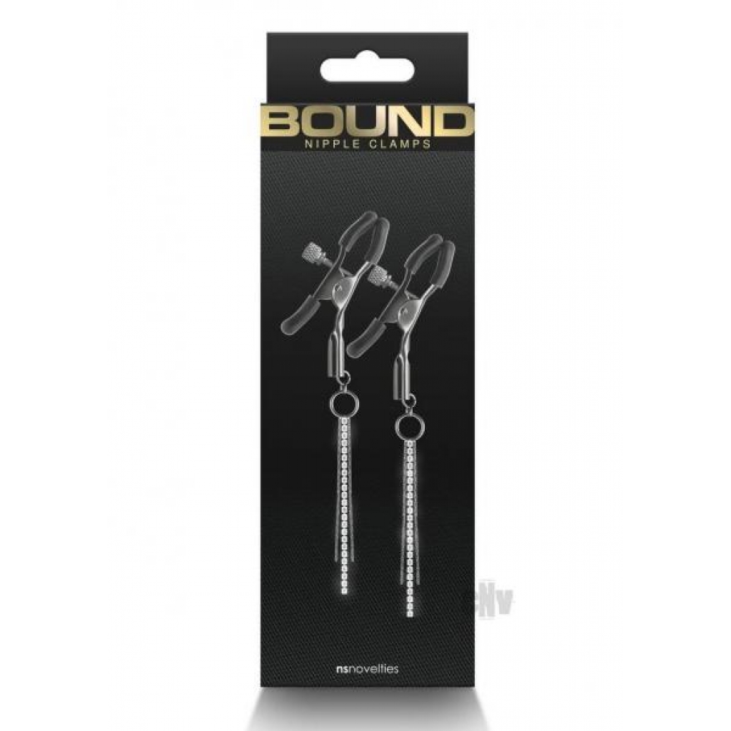 Bound Nipple Clamps D3 Gunmetal - Enhance Your Sensory Play