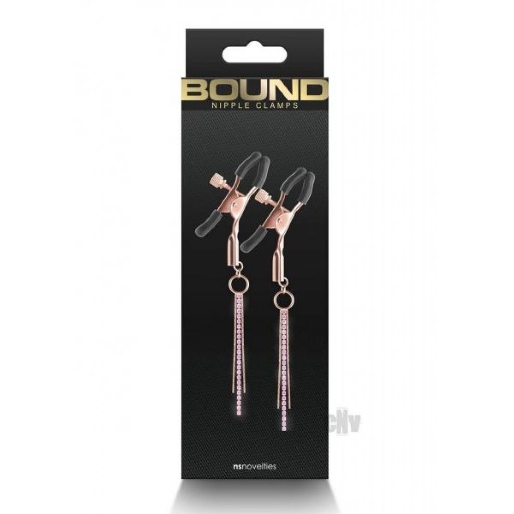 Bound Nipple Clamps D3 Rose Gold - New Sensations