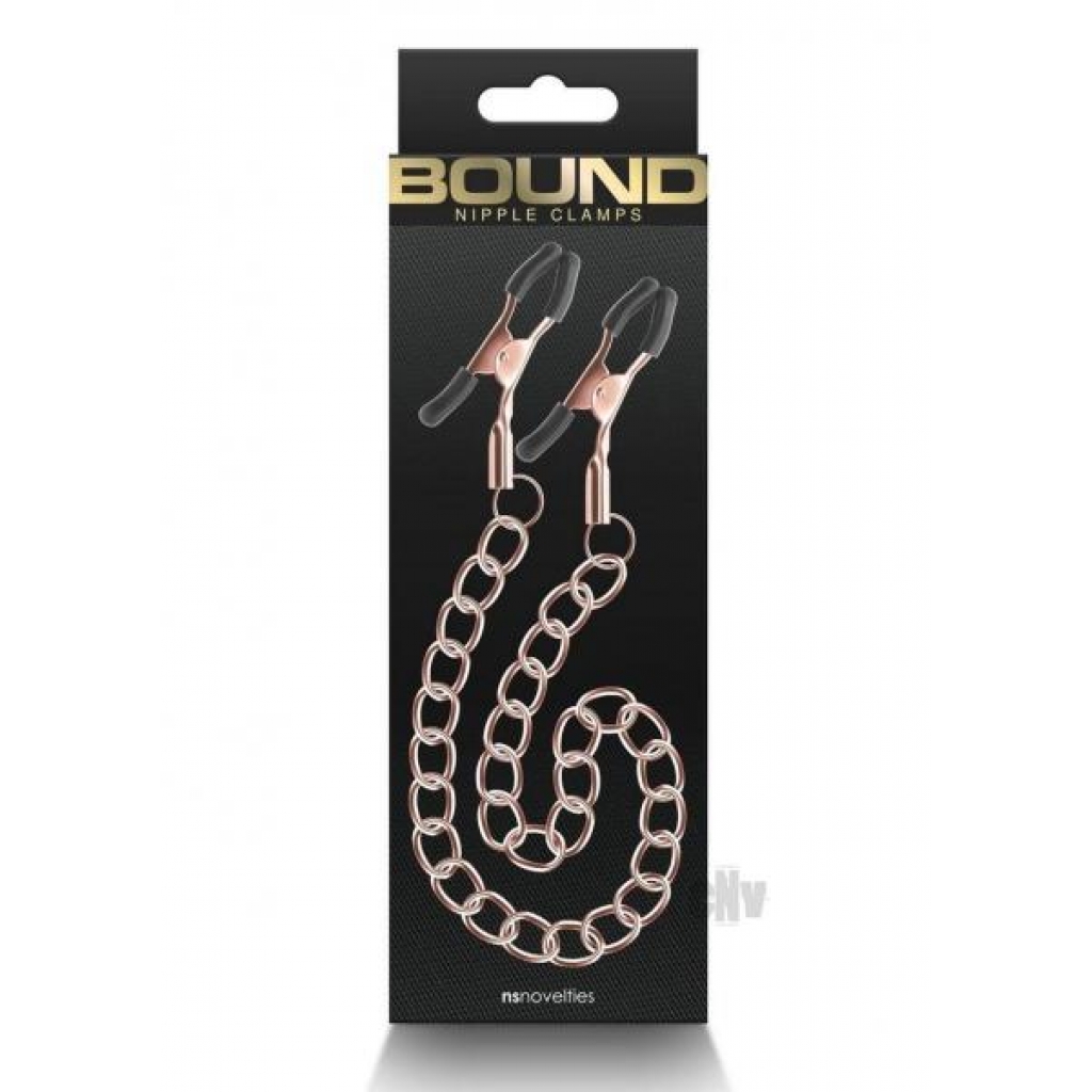 Bound Nipple Clamps Dc2 Rose Gold - New Sensations