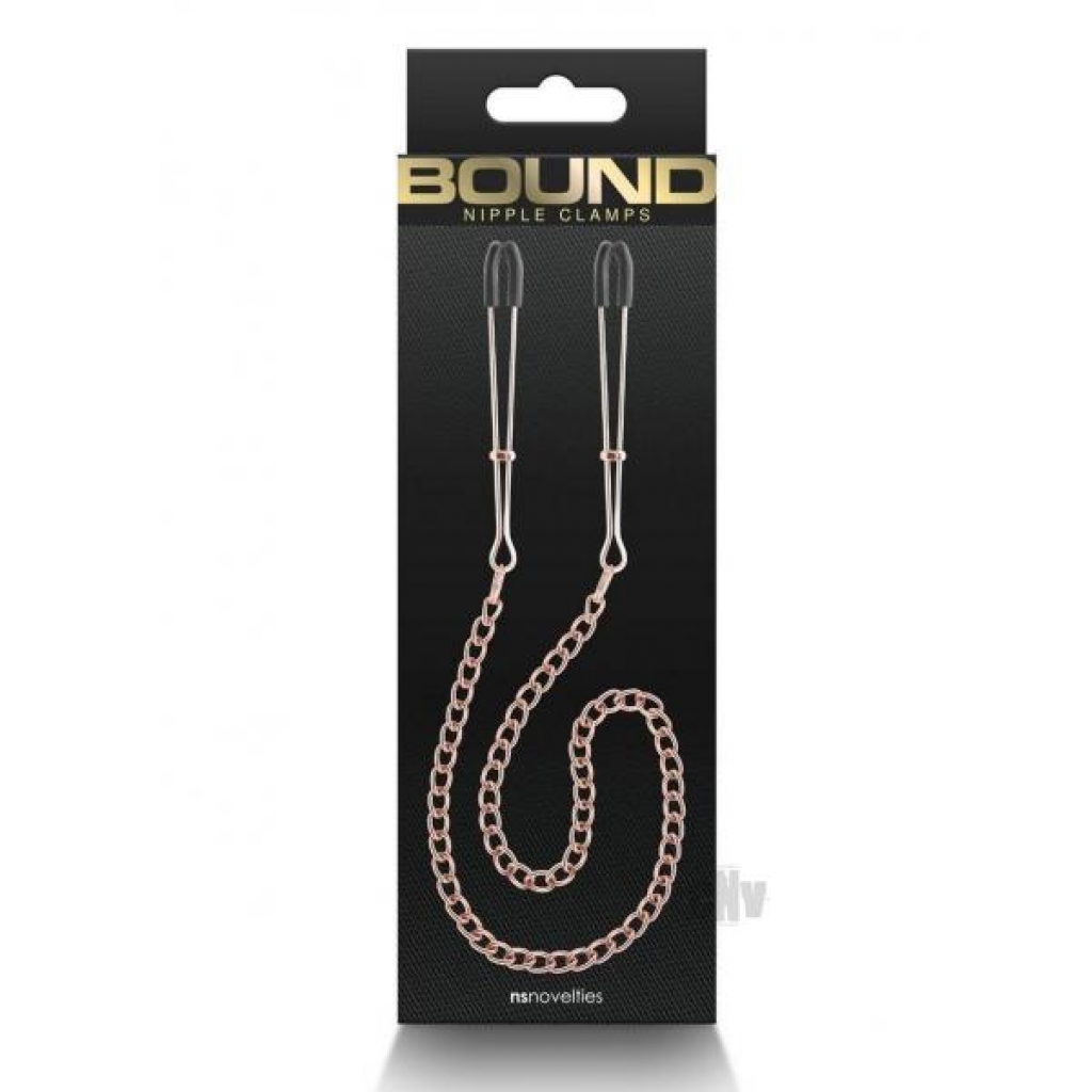 Bound Nipple Clamps Dc3 Rose Gold - New Sensations