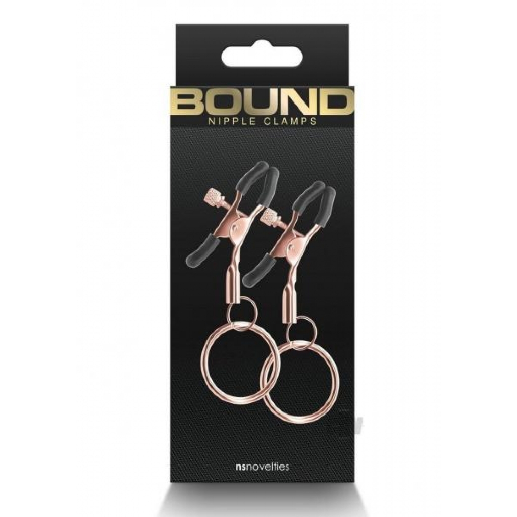 Bound Nipple Clamps C2 Rose Gold - New Sensations