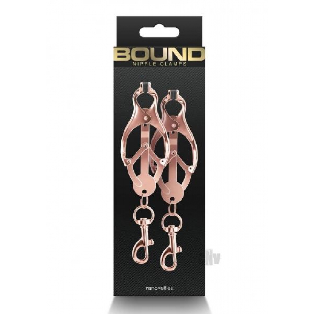 Bound Nipple Clamps C3 - Rose Gold