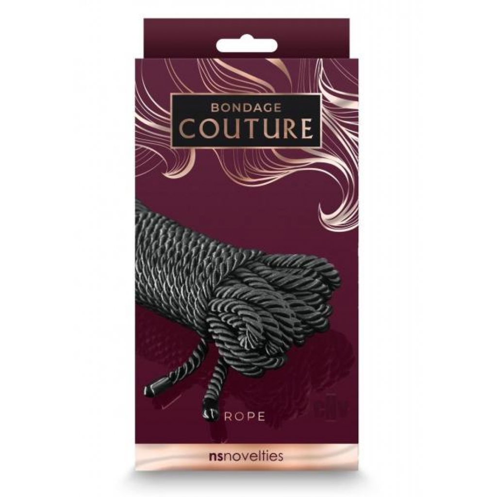 Bondage Couture Rope Black - New Sensations