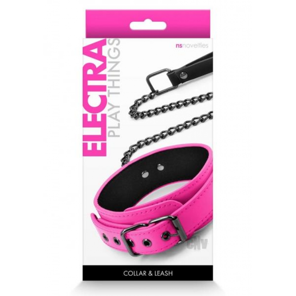 Electra Play Things Collar/Leash - Pink