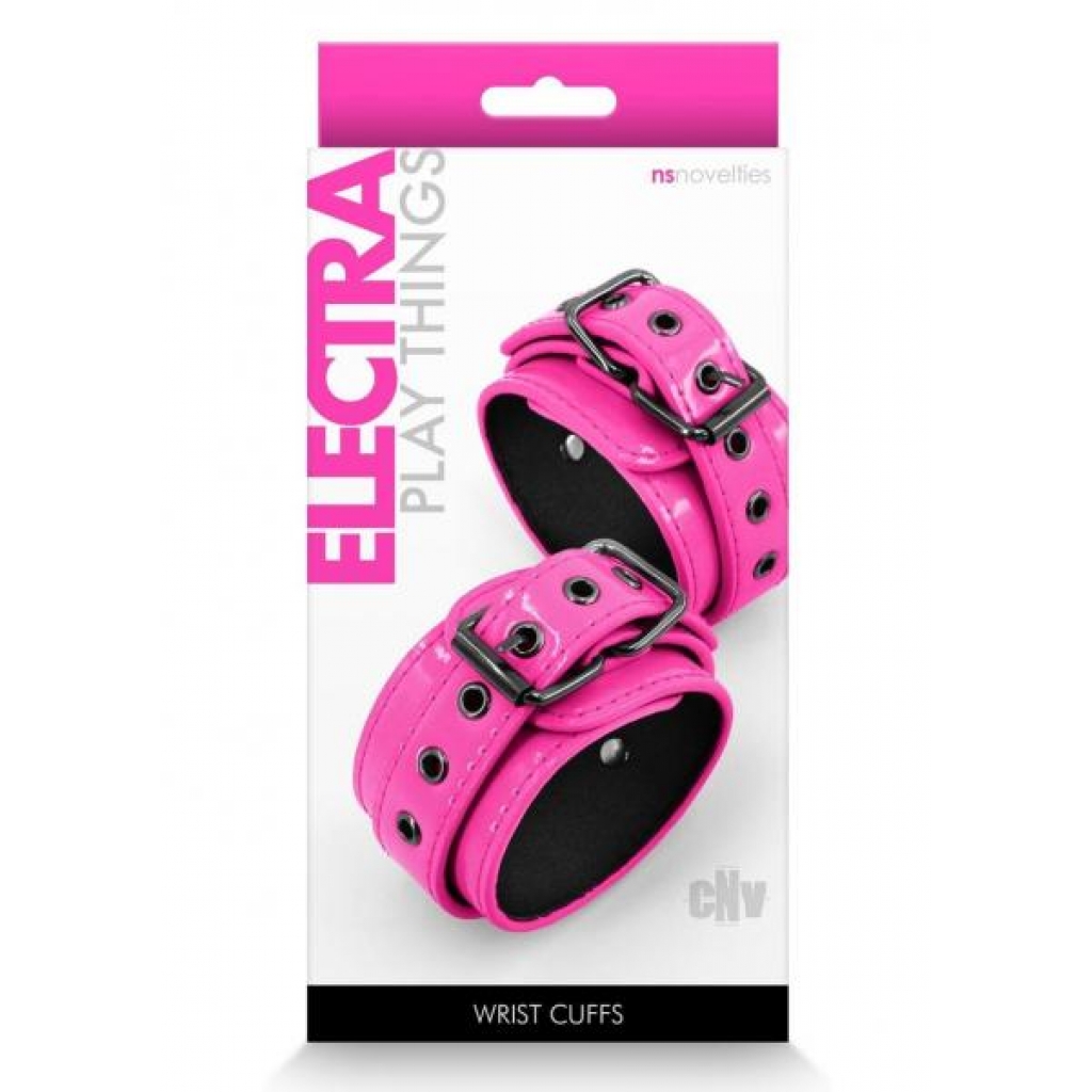 Electra Play Things - Pink Wrist Cuffs for Sensual Bondage