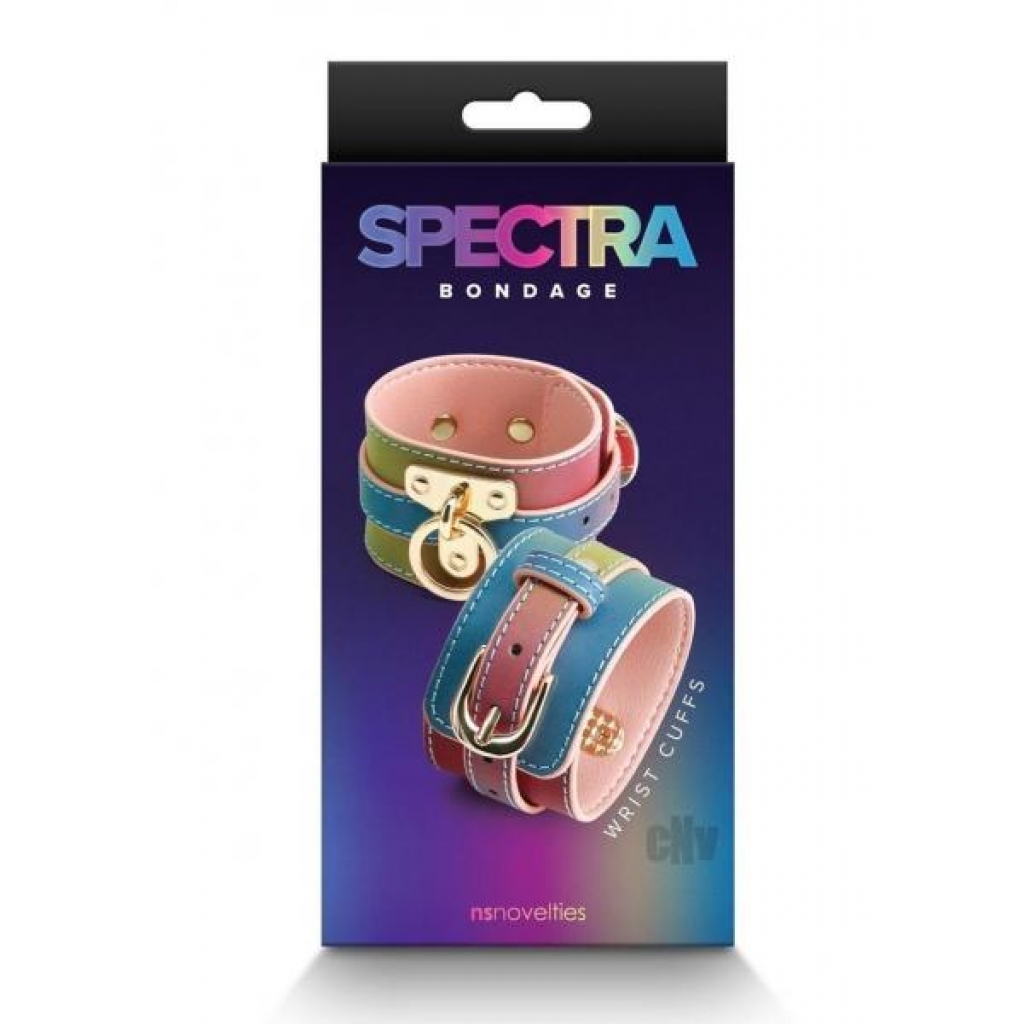 Spectra Bondage Wrist Cuff - Rainbow