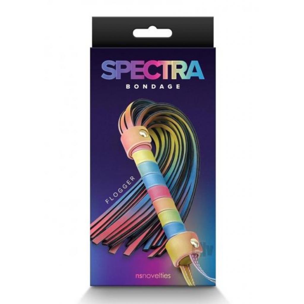 Spectra Bondage Flogger Rainbow - New Sensations