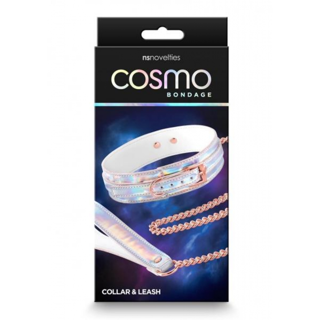 Cosmo Bondage Collar/leash Rainbow - New Sensations