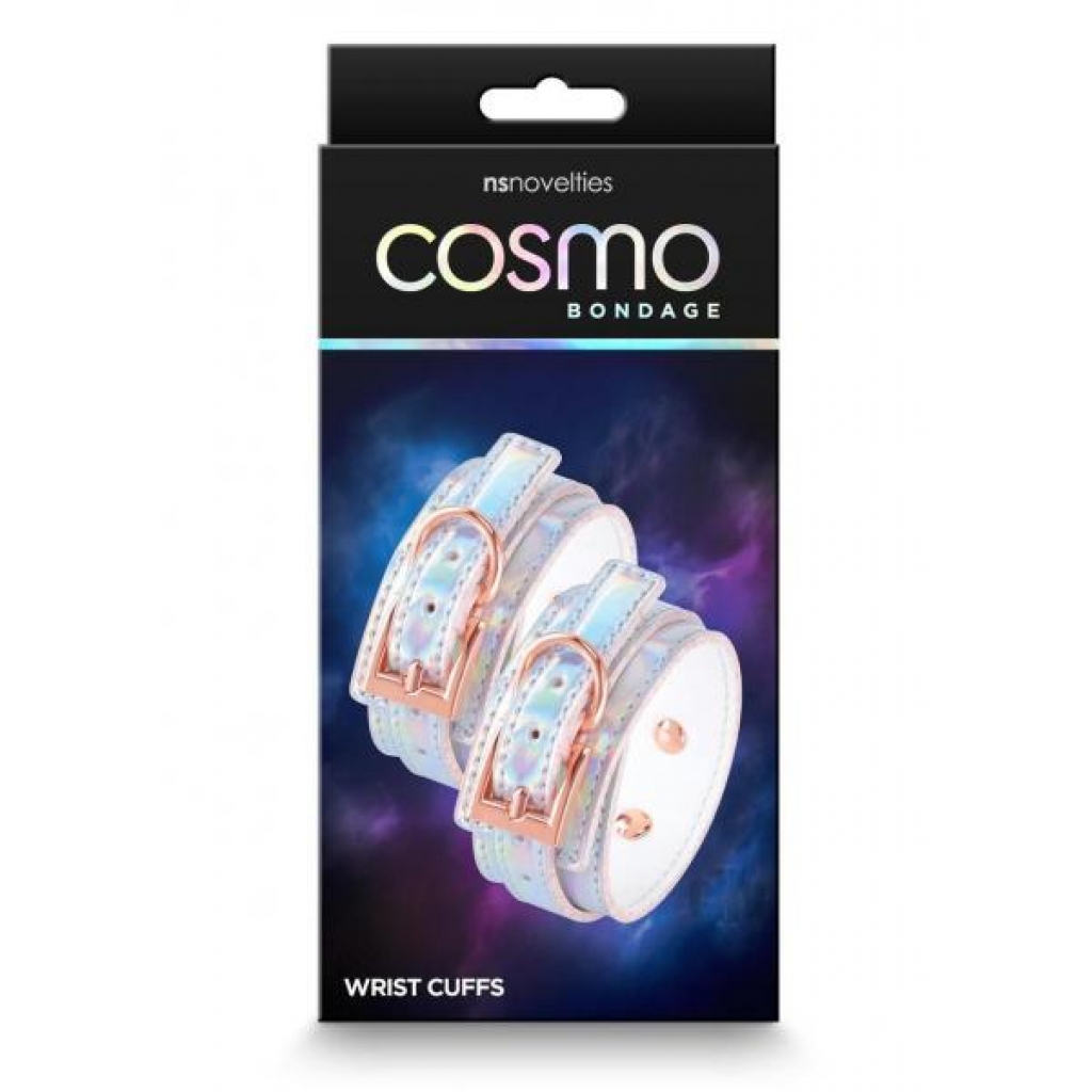 Cosmo Bondage Rainbow Wrist Cuffs - Vibrant Restraints