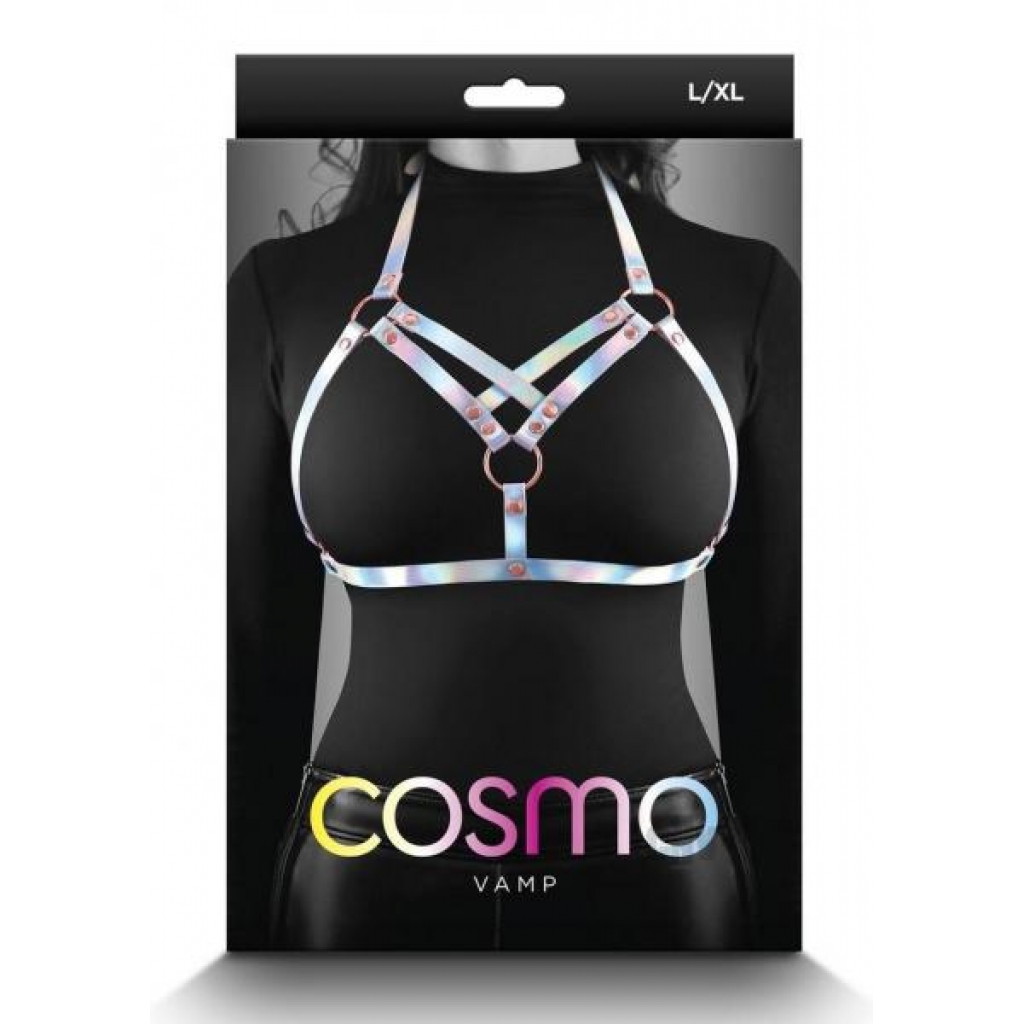 Cosmo Harness Vamp Lg/xl Rainbow - New Sensations