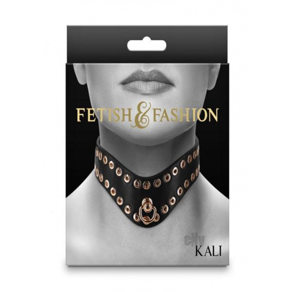 Fetish Fashion Kali Collar Blk/gld - New Sensations