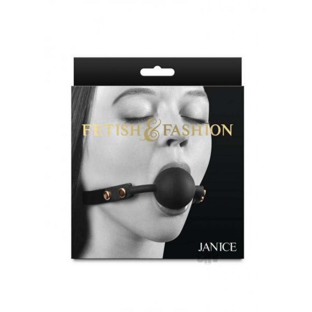 Fetish Fashion Janice Black Ball Gag