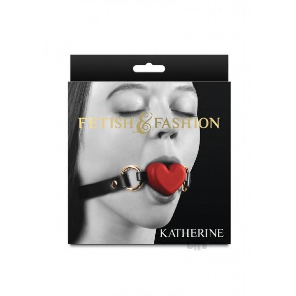 Fashion Fetish Katherine Red/Black Ball Gag