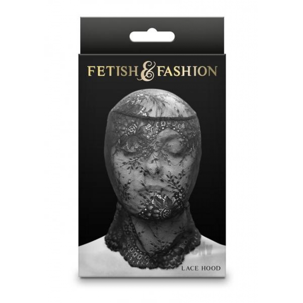 Fetish Fashion Lace Hood Blk - New Sensations