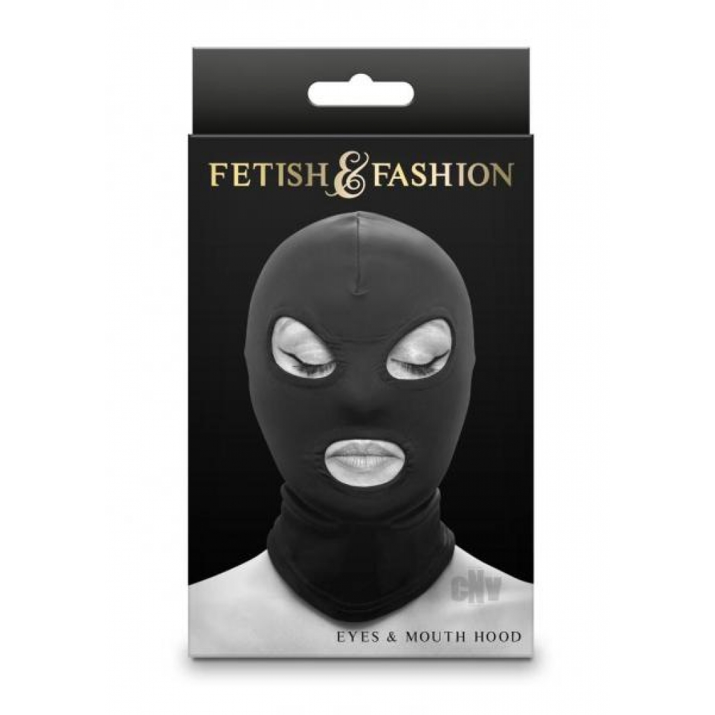 Fetish Fashion Eyes and Mouth Hood - Exciting Submission