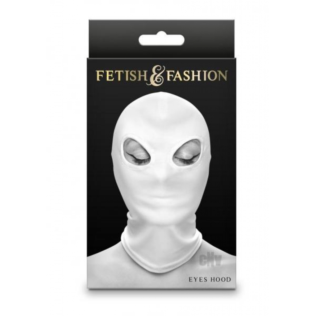 Fetish Fashion Eyes Hood Wht - New Sensations