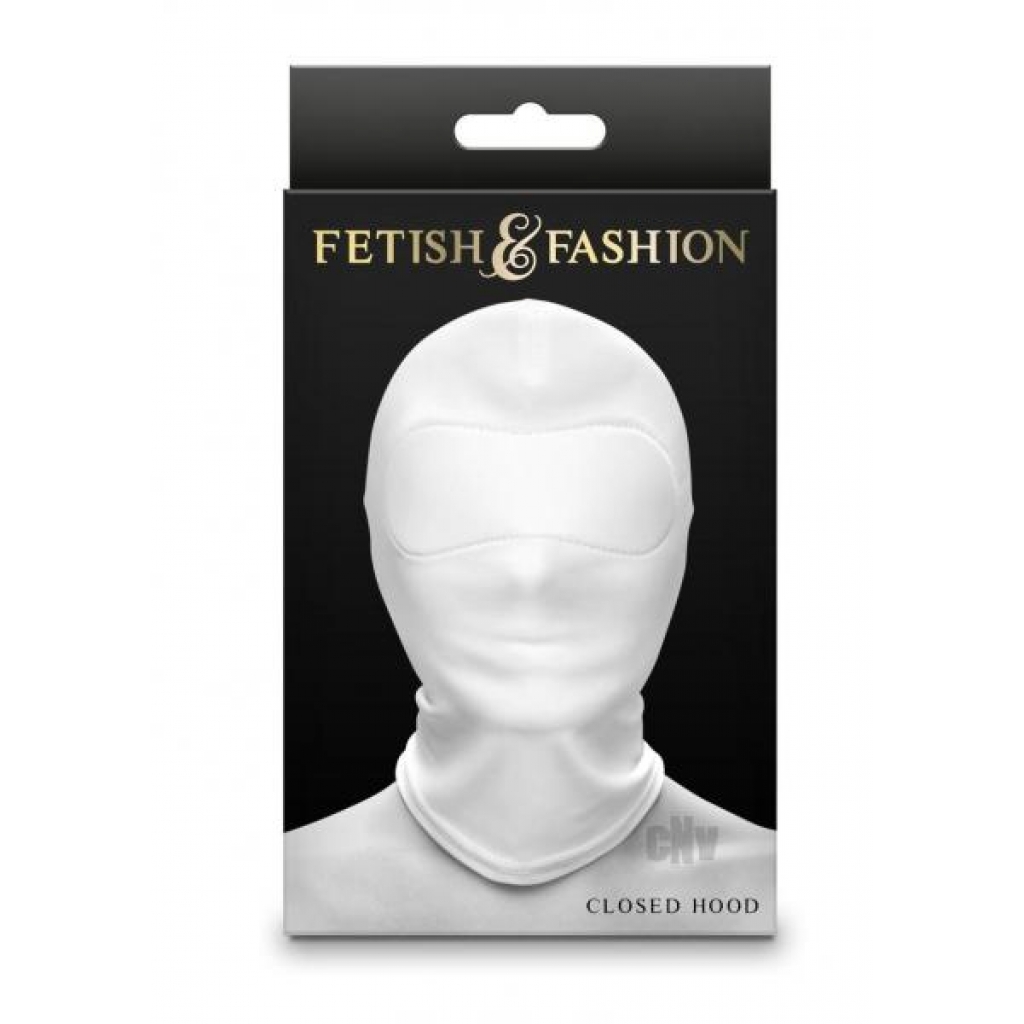 Fetish Fashion Closed Hood Wht - New Sensations