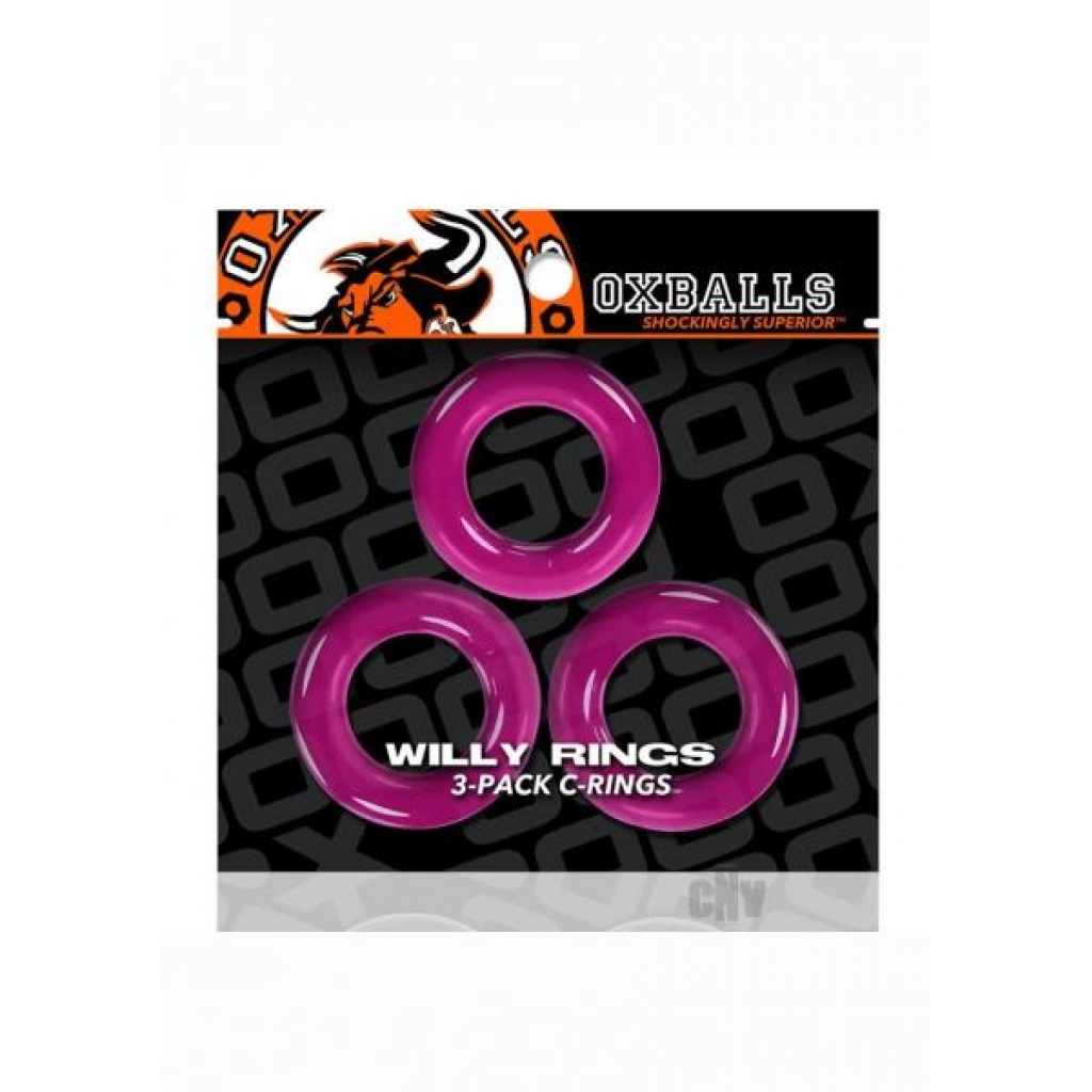 Oxballs Willy Rings 3pk Pink - Blue Ox Designs Llc