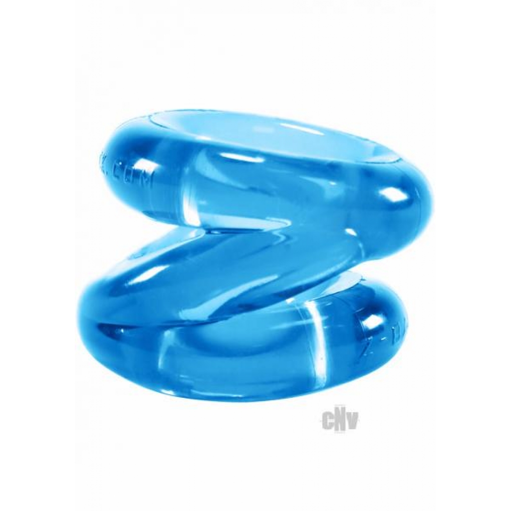 Z Balls Z-Shaped Cockring Ballstretcher Ice Blue  - Blue Ox Designs