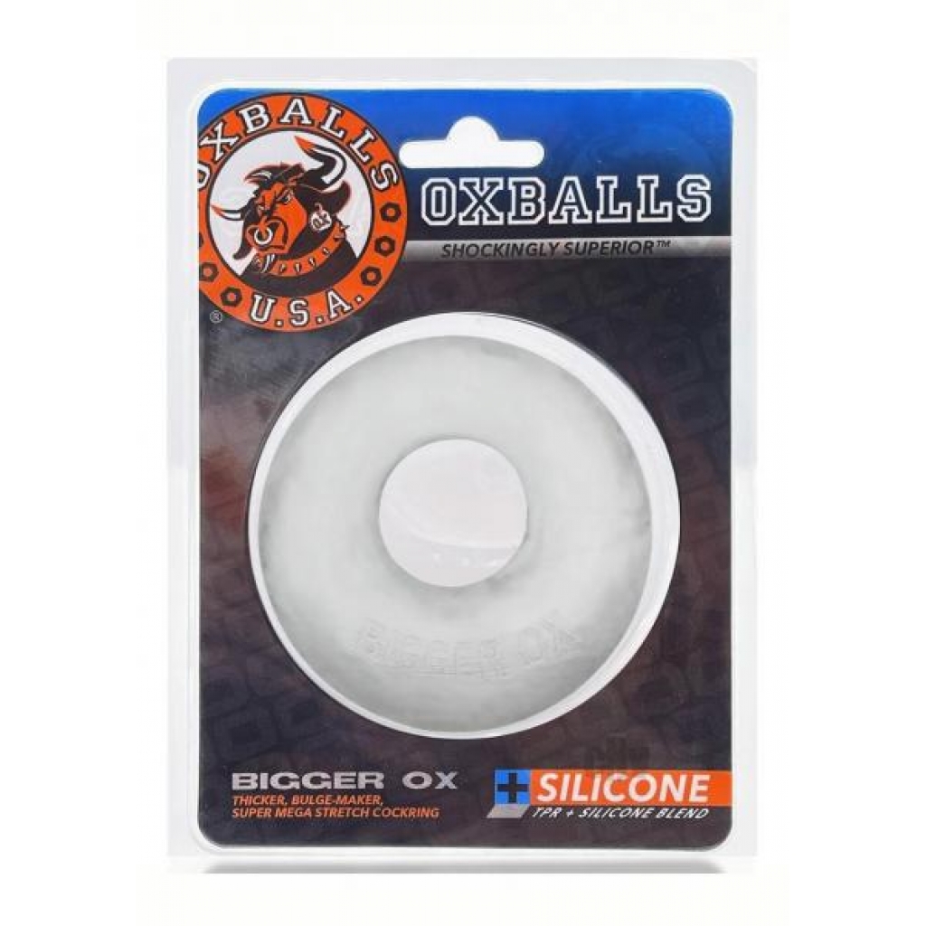 Bigger Ox Clear Ice - Luxe Cockring for Ultimate Comfort