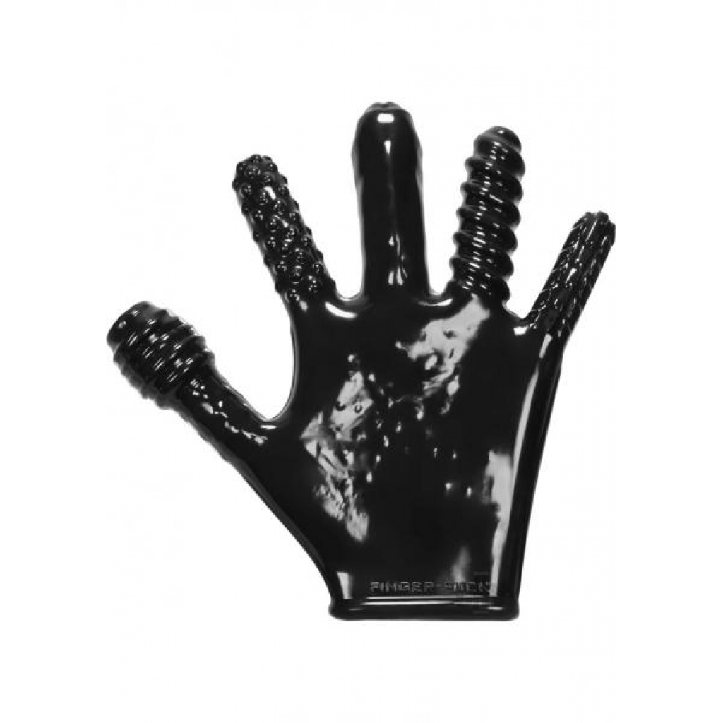 Finger F*ck Textured Glove Oxballs Black - Oxballs