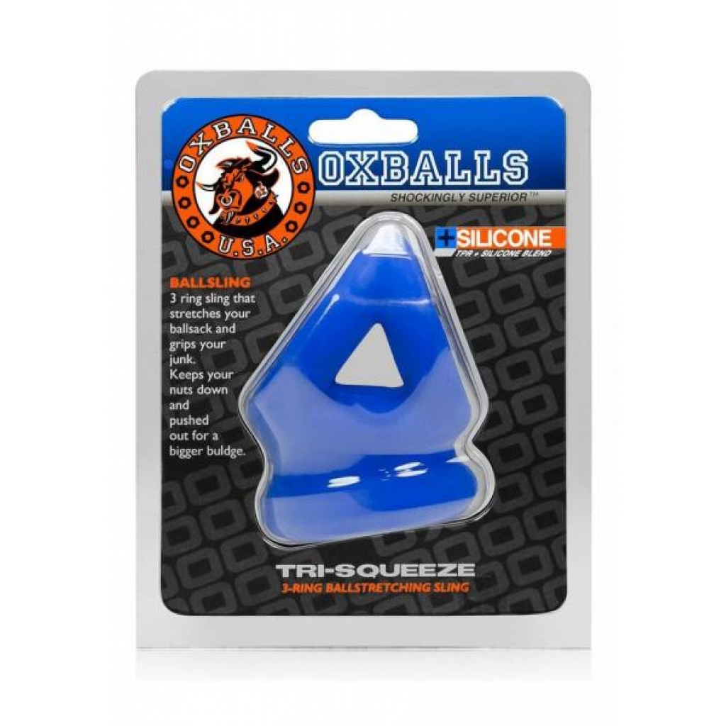 Tri-Squeeze Cocksling/Ballstretcher - Blue