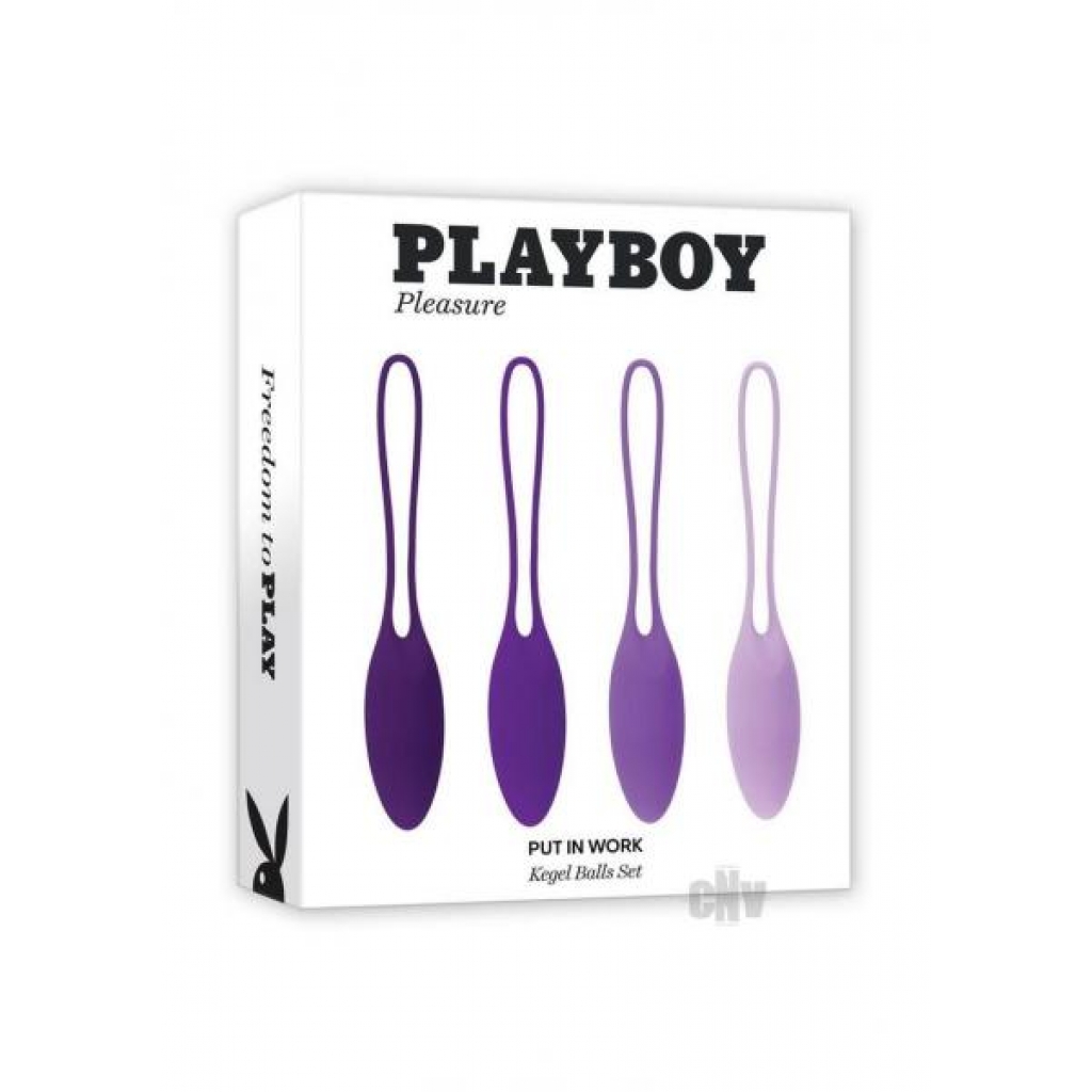 Playboy Put In Work Kegel Ball Set - 4 Graduated Weights