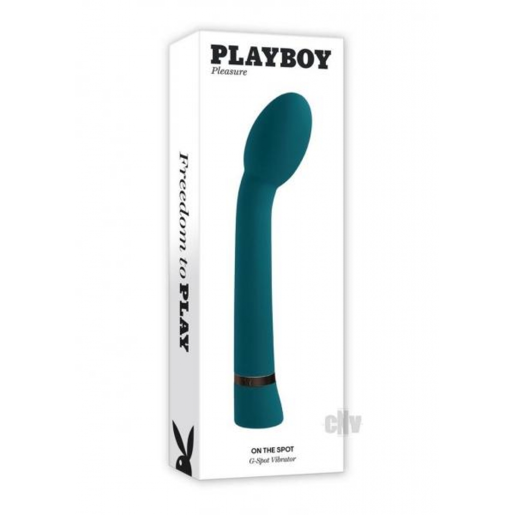 G-Spot Vibrator for Targeted Pleasure - Playboy On The Spot Teal