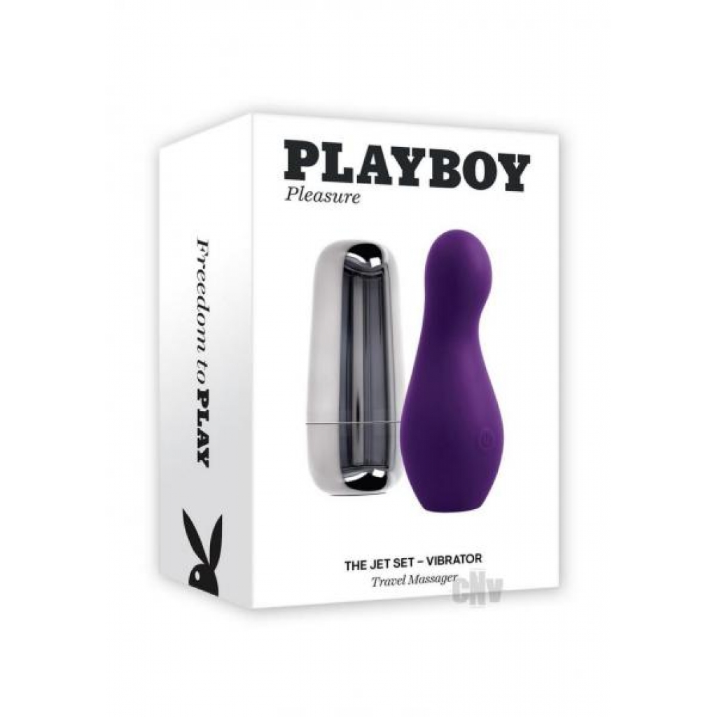 Jet Set Discreet Silicone Vibrator with USB Charging Case